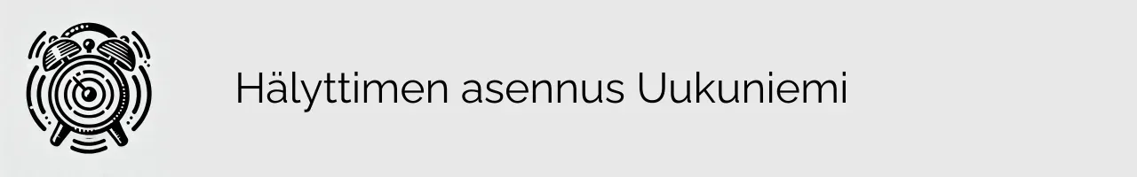 Hälyttimen asennus Uukuniemi